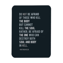 Christian Faith Bible Quote Var inte rädd Magnet