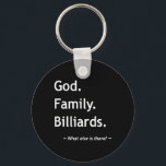Christian Faith Christianity God Family Billiards Nyckelring<br><div class="desc">Christian Faith Christianity God Family Billiards</div>