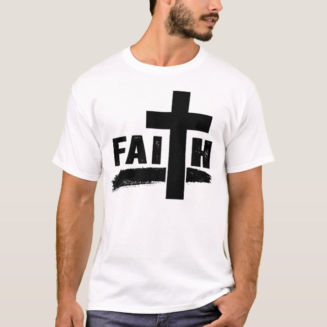 Christian Faith Christianity Kor Design T Shirt (Framsida)