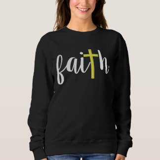 Christian Faith Cross Motif Church Bible Study T Shirt