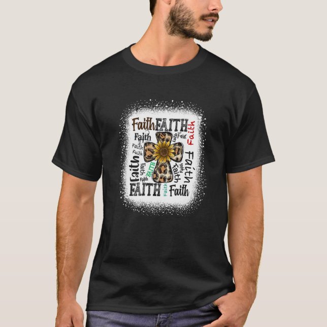 Christian Faith & Cross T Shirt (Framsida)
