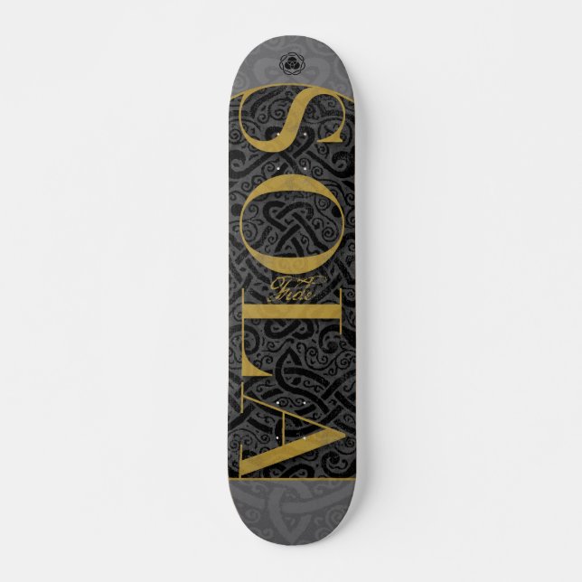 CHRISTIAN FAITH ENSAM SOLA FIDE MINI SKATEBOARD BRÄDA 18,5 CM (Framsida)