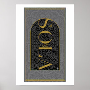 CHRISTIAN FAITH ENSAM SOLA FIDE POSTER