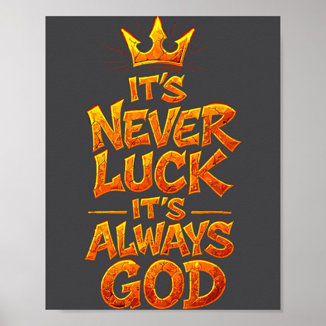 Christian Faith God Quote Religious Belief Men Wom Poster (Framsidan)