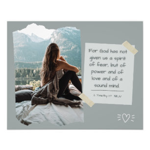 Christian Faith inspirational Message Poster