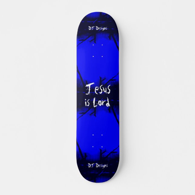 Christian Faith Jesus är Lord Skateboard Bräda 20 Cm (Framsida)