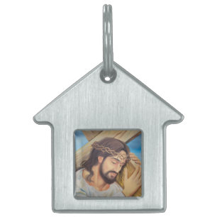 Christian Faith Jesus Kristus ID-bricka Husdjur