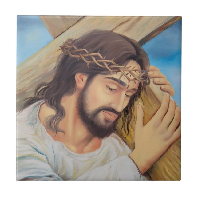 Christian Faith Jesus Kristus Kakelplatta (Framsidan)