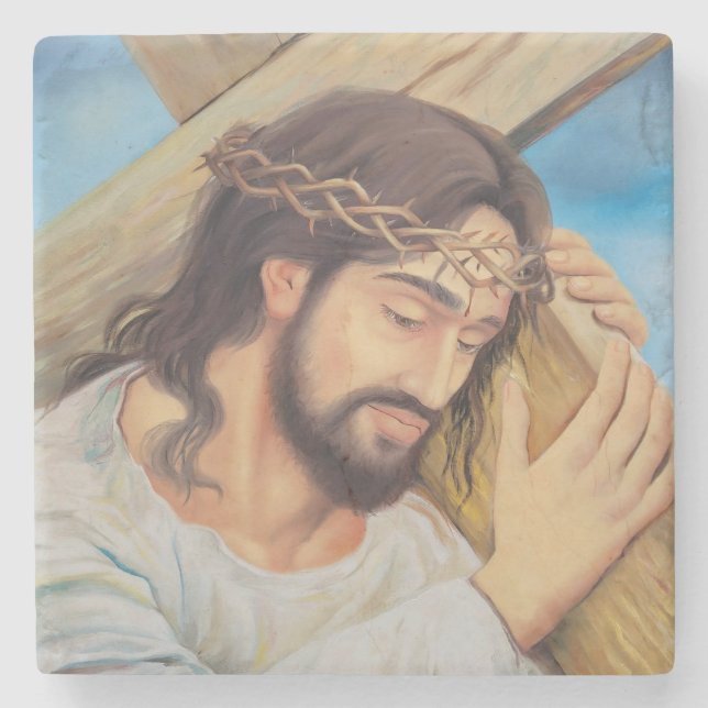 Christian Faith Jesus Kristus Stenunderlägg (Framsidan)