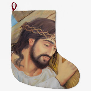 Christian Faith Jesus Kristus Stor Julstrumpa