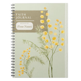 Christian Faith Journal & Sermon Notes - Blommor Anteckningsbok