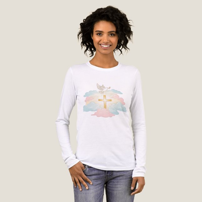 Christian Faith Kor Hoodie T Shirt (Hel framsida)