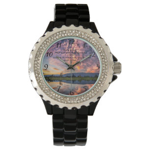 Christian Faith kor med Psalm 25:12 Armbandsur