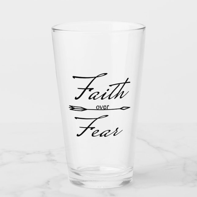 Christian Faith over Fear Glaskopp (Framsida)