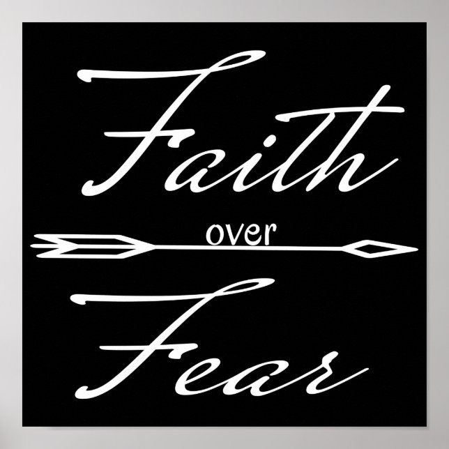 Christian Faith over Fear Poster (Framsidan)