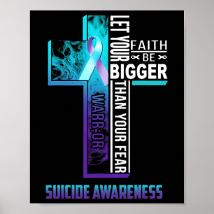 Christian Faith Quote for Mental Health Suicide Pr Poster