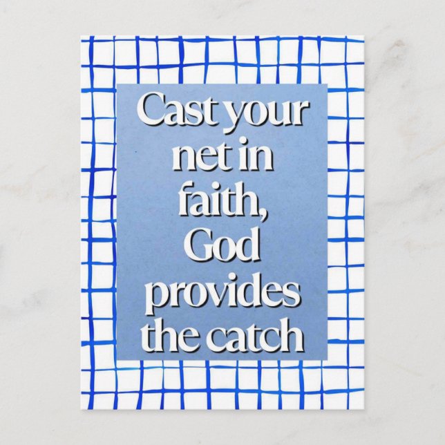 Christian Faith Quote Vykort (Framsida)