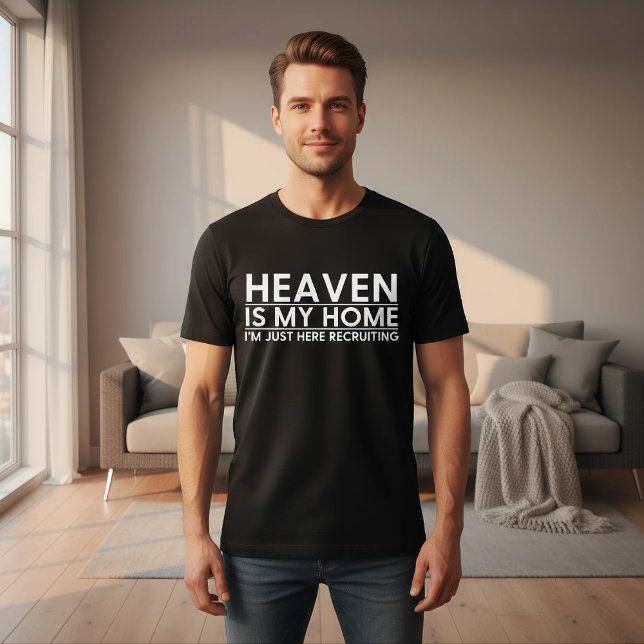Christian Faith Religious Quote Black Men's T Shirt (Skapare uppladdad)