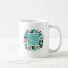 Christian Faith Teal Coffee Mugg