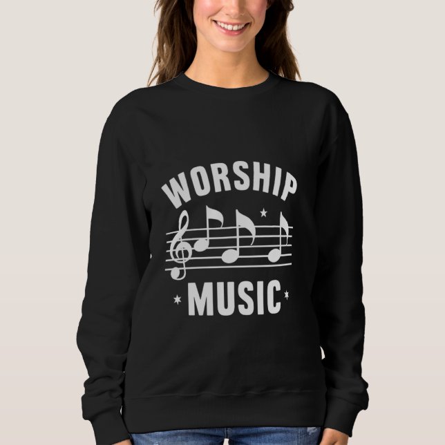 Christian Faith Worship Music T Shirt (Framsida)