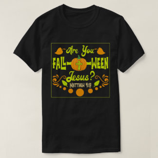 Christian Fall Halloween Art Manar Women Foll-o-we T Shirt