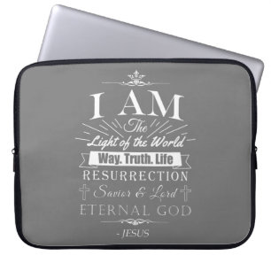 Christian Fantastisk Bible Claims of Jesus: JAG ÄR Laptop Fodral