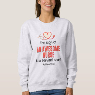Christian FANTASTISK NURSE SERVANT HEART Anpassade T Shirt