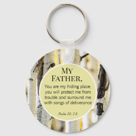 Christian Far Day Bible Verse Nyckelring