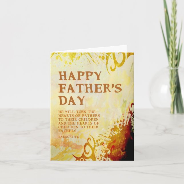 Christian Fars dag Card med Bible Verse Kort (Framsida)