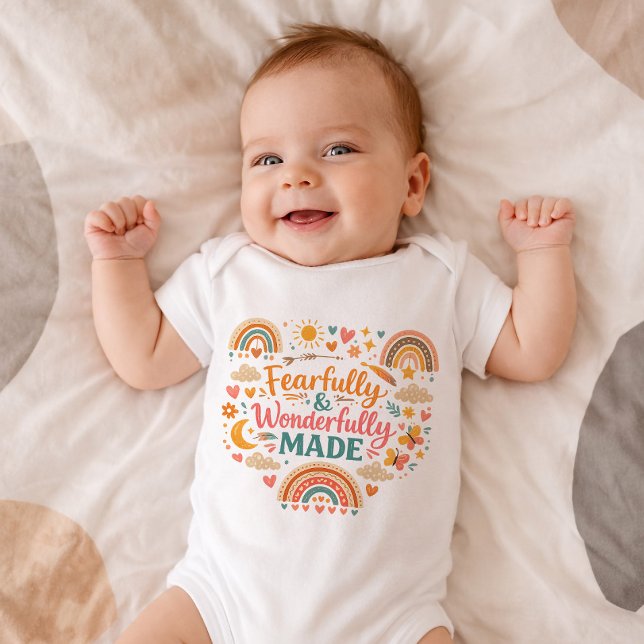 Christian Fearfully Wonderfully Made Baby Bodysuit T Shirt (Skapare uppladdad)
