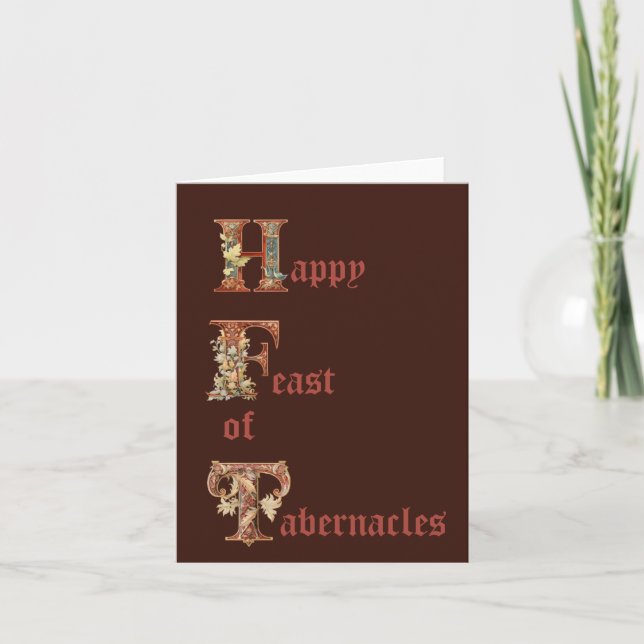 Christian Feast of Tabernacles Greeting Card Helgkort (Framsida)
