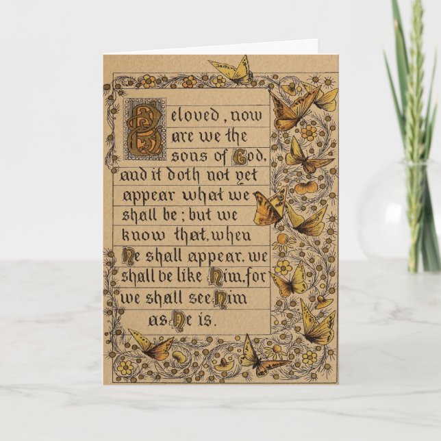 Christian Feast of Trumpets Card Tack Kort (Framsida)