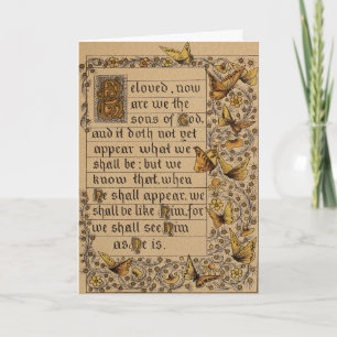 Christian Feast of Trumpets Card Tack Kort