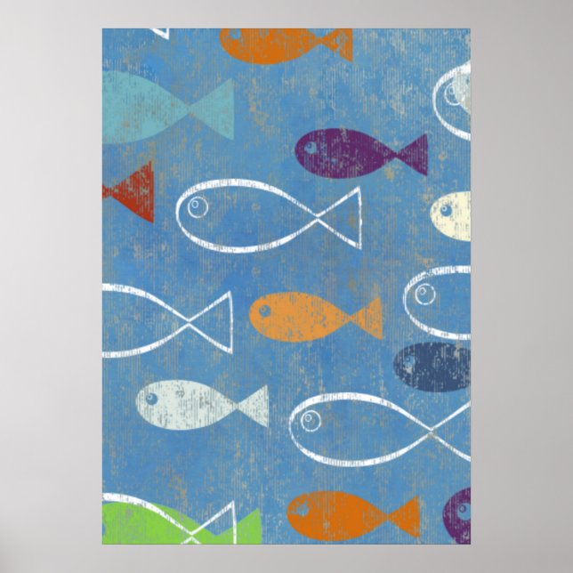 Christian Fish Art Poster (Framsidan)