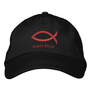 Christian Fish Embroized Baseball Cap Broderad Keps