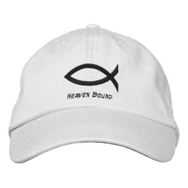 Christian Fish Embroized Baseball Cap Broderad Keps