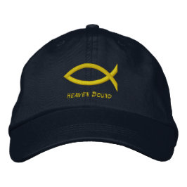 Christian Fish Embroized Baseball Cap Broderad Keps