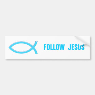 Christian Fish - Följ Jesus Bildekal
