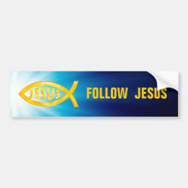 Christian Fish | Följ Jesus Bildekal