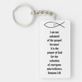 Christian Fish Romans 1:16 Anpassningsbar Bible Ve