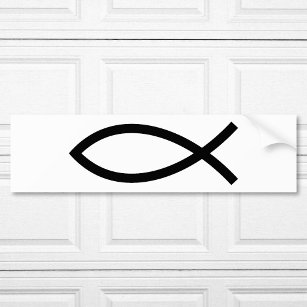 Christian Fish Symbol Ichthys Bildekal