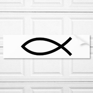 Christian Fish Symbol Ichthys Bildekal