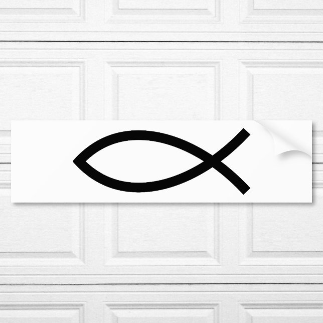 Christian Fish Symbol Ichthys Bildekal (Skapare uppladdad)