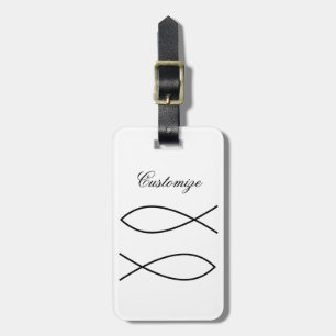 Christian Fish Symbol Ichthys Thunder_Cove Bagagebricka