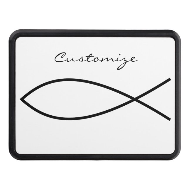 Christian Fish Symbol Ichthys Thunder_Cove Dragkroksskydd (Framsidan)