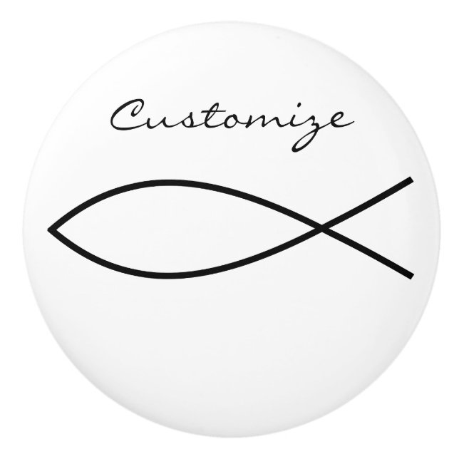 Christian Fish Symbol Ichthys Thunder_Cove Knopp (Framsidan)