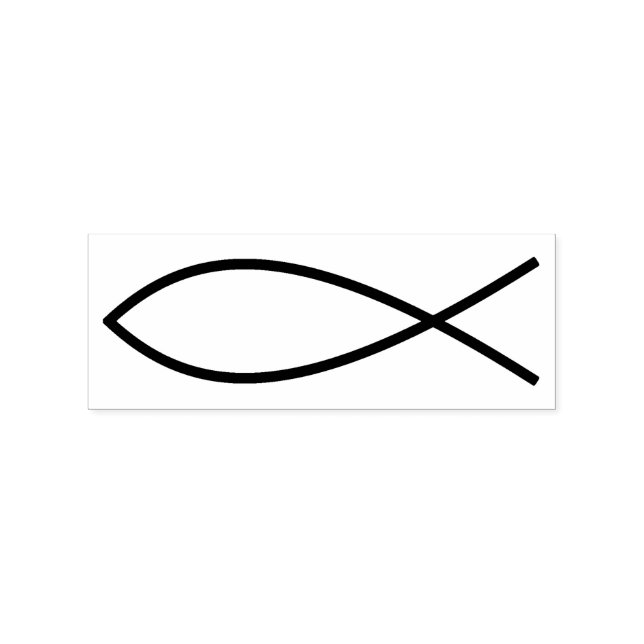 Christian Fish Symbol Ichthys Thunder_Cove Stämpel (Tryck)
