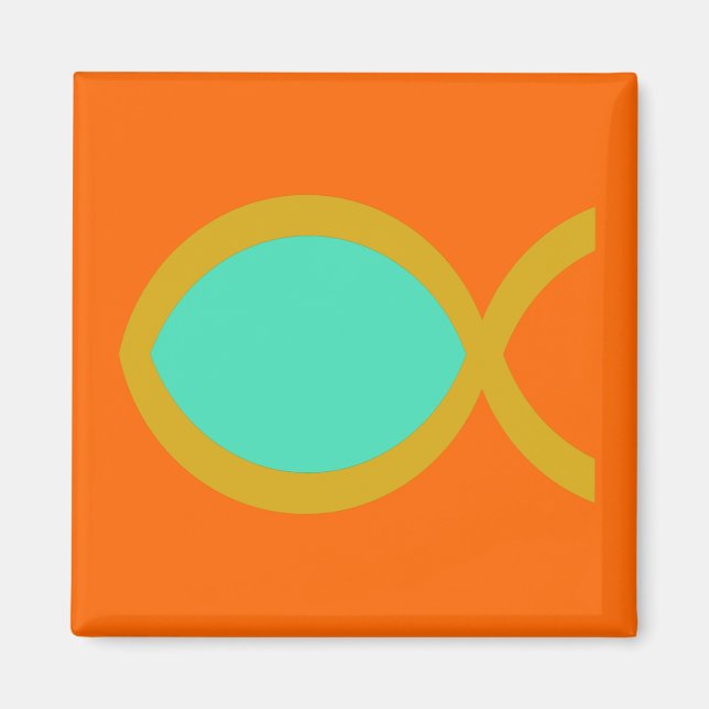 Christian Fish Symbol Magnet (Framsidan)