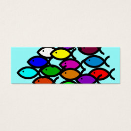 Christian Fish Symbols - Rainbow School - Visitkort