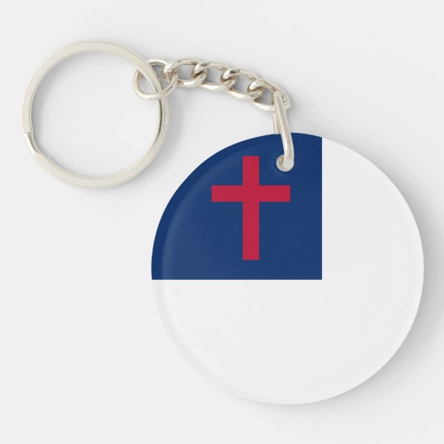 Christian flagga Acrylic Keychain (Framsidan)